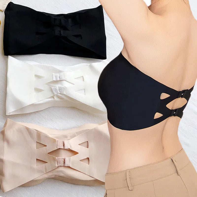 Strapless Crop Tube Top Bra