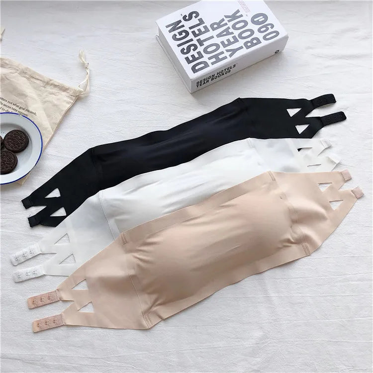 Strapless Crop Tube Top Bra