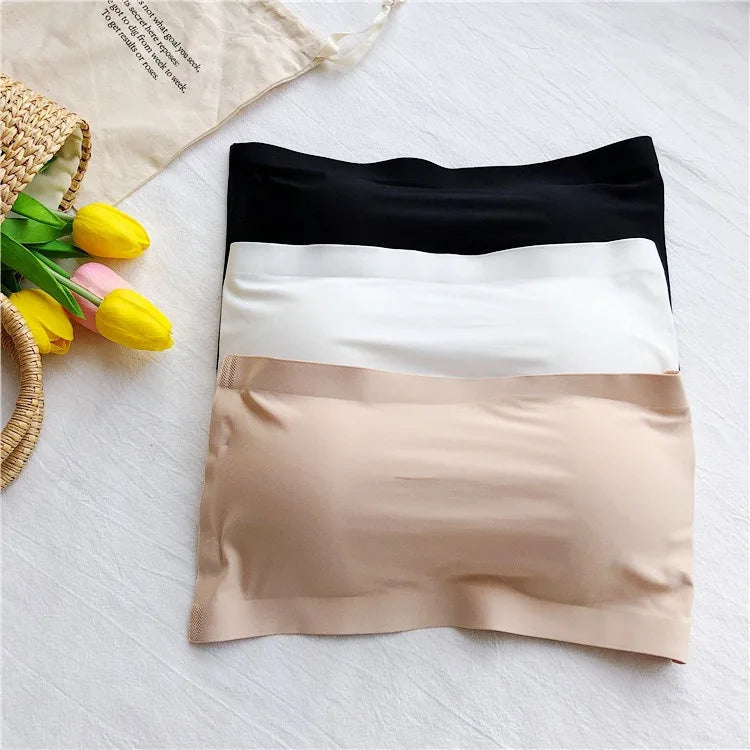 Strapless Crop Tube Top Bra