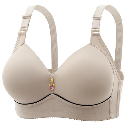 Thin Mold Cup Glossy Bra