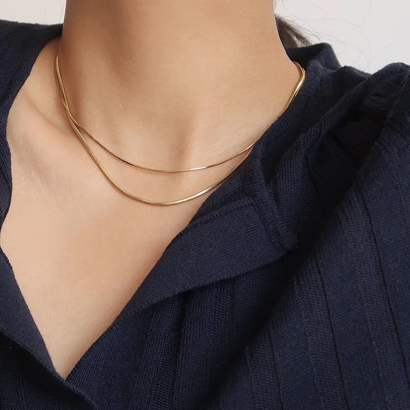 Sparkling Clavicle Chain Necklace