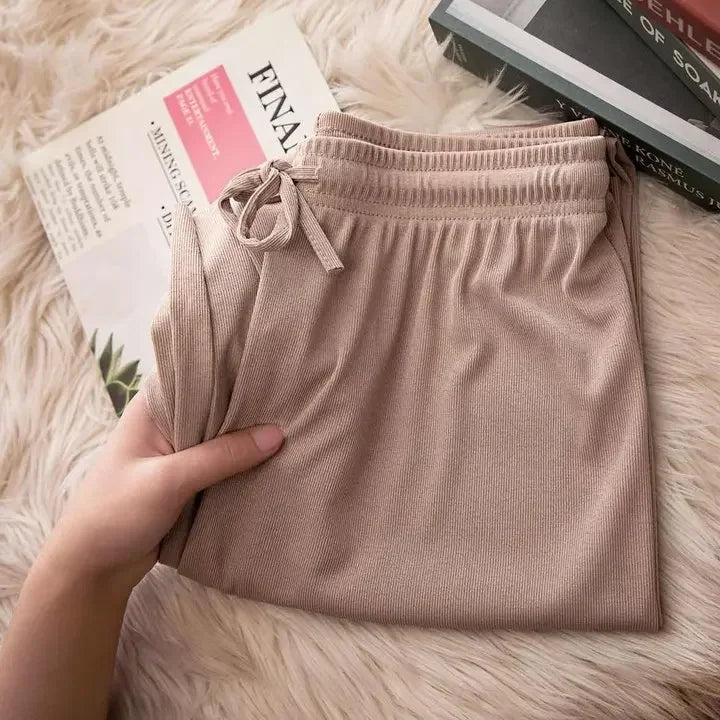 Silk High waist Leg Pants