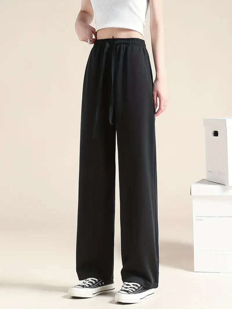 Silk High waist Leg Pants