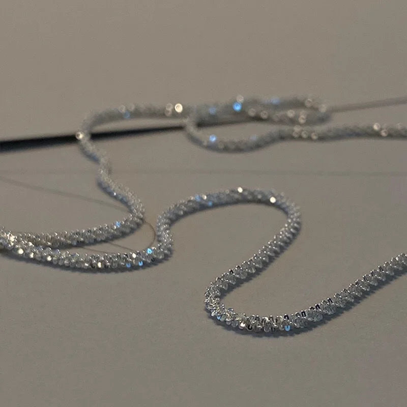 Sparkling Clavicle Chain Necklace