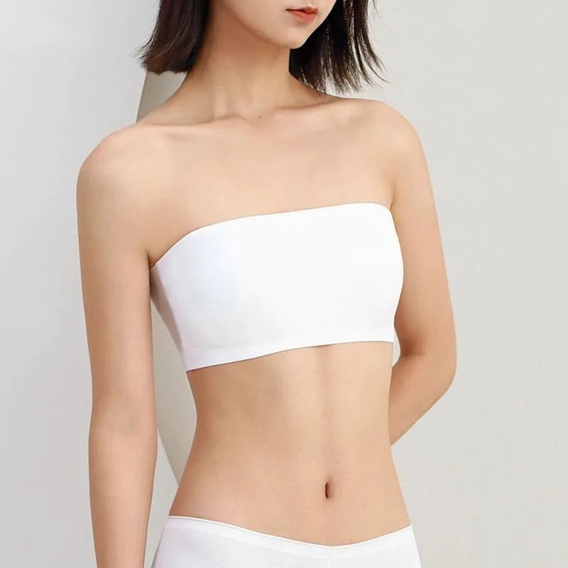 Strapless Crop Tube Top Bra